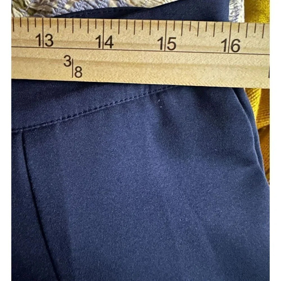 Lavish Alice pants womens 12 blue wide leg trousers cropped office high rise - Picture 8 of 8